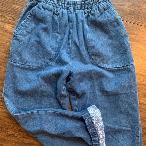 Haband vintage fleece lined Blue Denim Jeans 8p - Picture 5 of 10